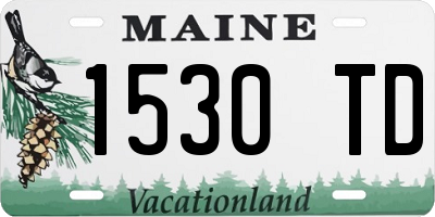 ME license plate 1530TD