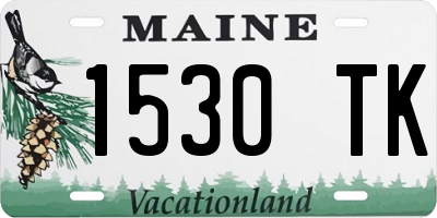 ME license plate 1530TK