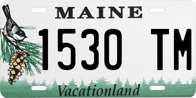 ME license plate 1530TM