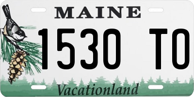 ME license plate 1530TO