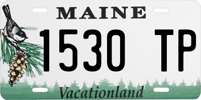ME license plate 1530TP