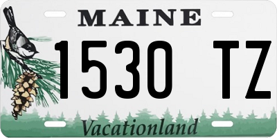 ME license plate 1530TZ