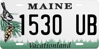 ME license plate 1530UB