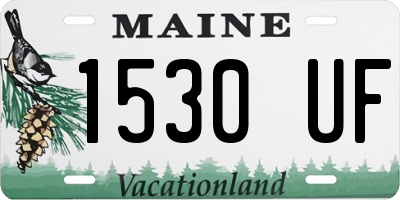 ME license plate 1530UF