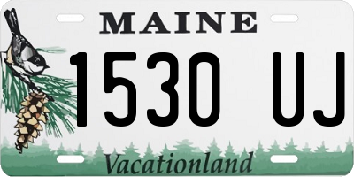 ME license plate 1530UJ