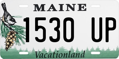 ME license plate 1530UP