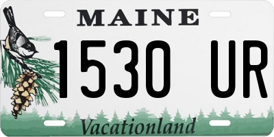 ME license plate 1530UR