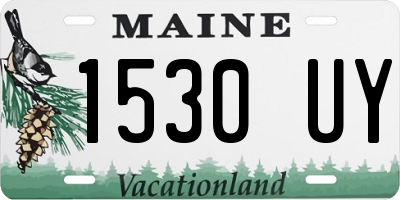ME license plate 1530UY