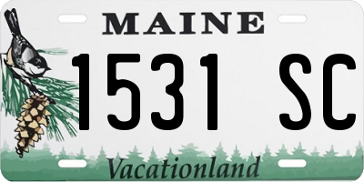 ME license plate 1531SC