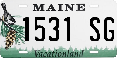 ME license plate 1531SG