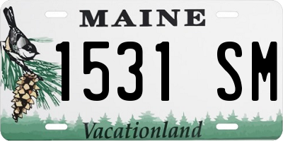 ME license plate 1531SM