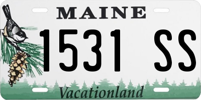 ME license plate 1531SS
