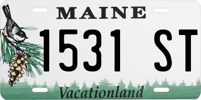 ME license plate 1531ST