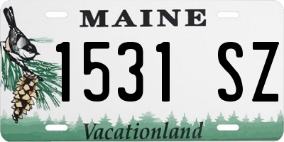 ME license plate 1531SZ