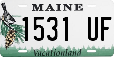 ME license plate 1531UF