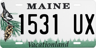 ME license plate 1531UX
