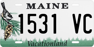 ME license plate 1531VC