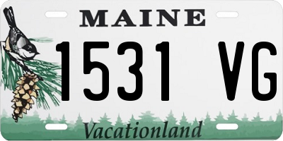 ME license plate 1531VG