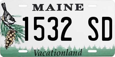 ME license plate 1532SD