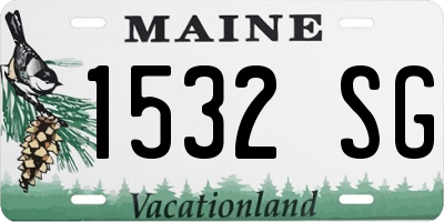 ME license plate 1532SG