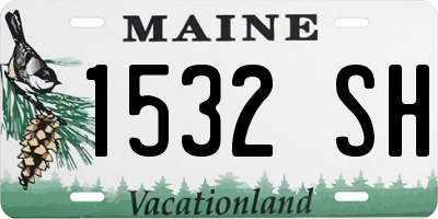 ME license plate 1532SH