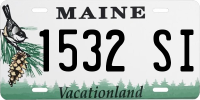ME license plate 1532SI
