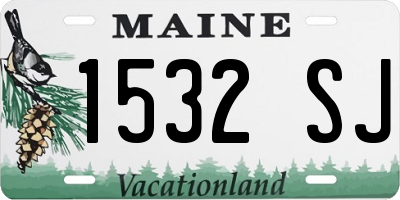 ME license plate 1532SJ