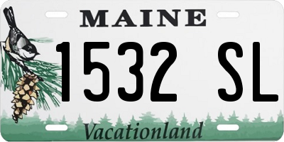 ME license plate 1532SL