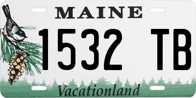 ME license plate 1532TB