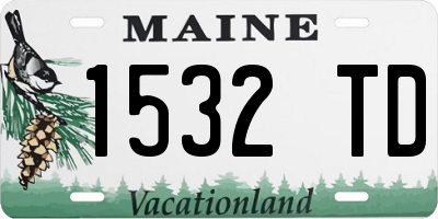 ME license plate 1532TD