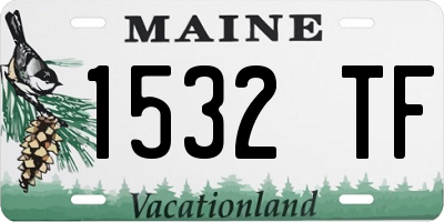 ME license plate 1532TF