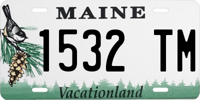 ME license plate 1532TM