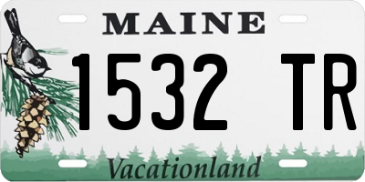 ME license plate 1532TR
