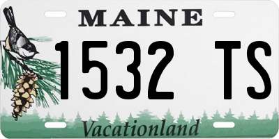 ME license plate 1532TS