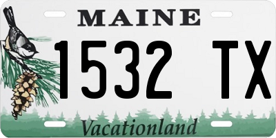 ME license plate 1532TX