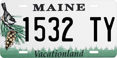 ME license plate 1532TY