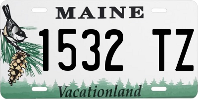 ME license plate 1532TZ