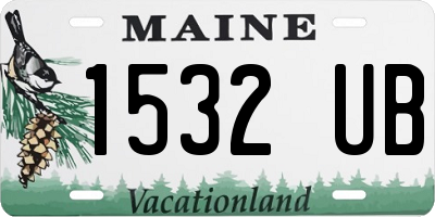 ME license plate 1532UB