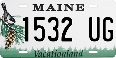 ME license plate 1532UG