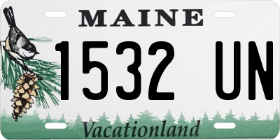ME license plate 1532UN
