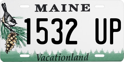 ME license plate 1532UP