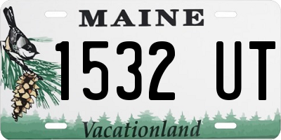 ME license plate 1532UT