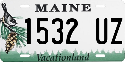 ME license plate 1532UZ