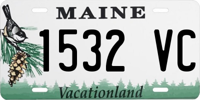 ME license plate 1532VC