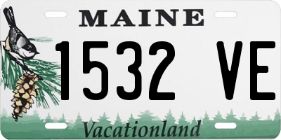 ME license plate 1532VE