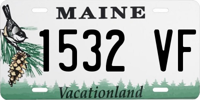 ME license plate 1532VF