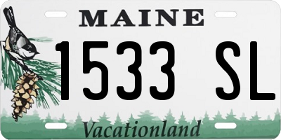ME license plate 1533SL