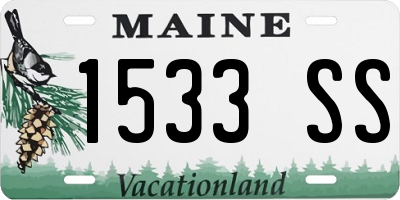 ME license plate 1533SS