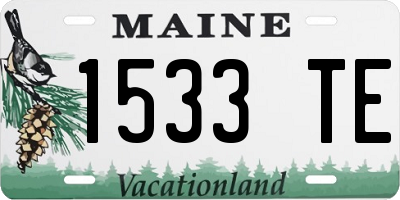 ME license plate 1533TE