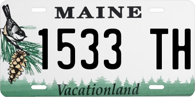 ME license plate 1533TH